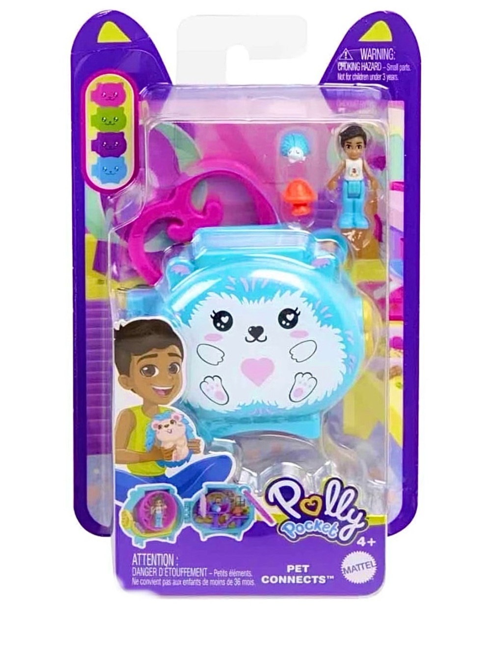 Polly Pocket Hedgehog Pet Connects Playset Toy *NEW*